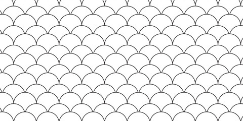 White and Black texture of fish scales. Seamless vector pattern. Nice for wallpaper, banner, fabric, paper, scrapbook, backdrop. © SUSNAWATI