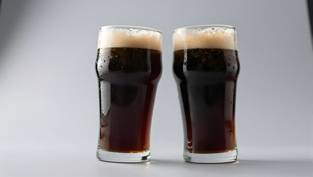 Two Glasses of Dark Beer