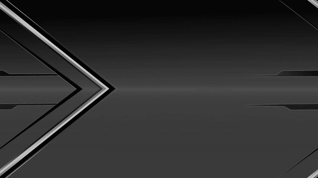 Dark futuristic abstract background with chevron arrow animation