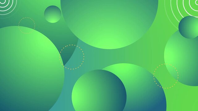 Abstract background with overlapping gradient circles and soft geometric shapes animation