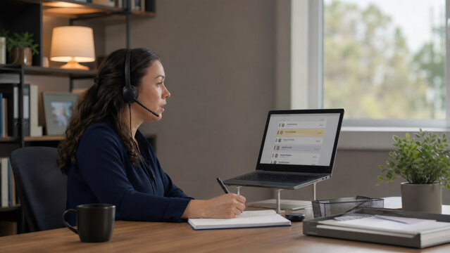 Remote Care Coordinator Provides Support from Home Office