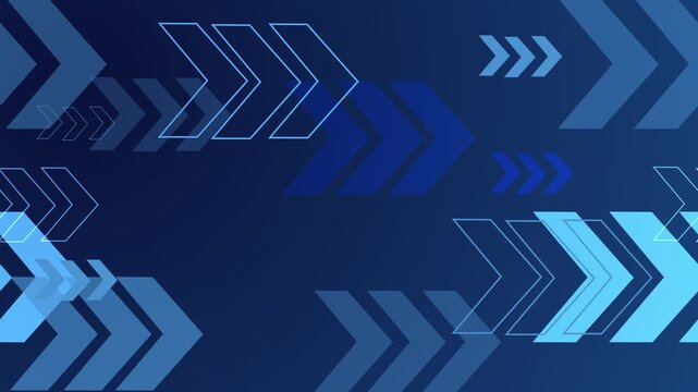 Abstract background with layered arrow shapes and chevrons showing motion animation