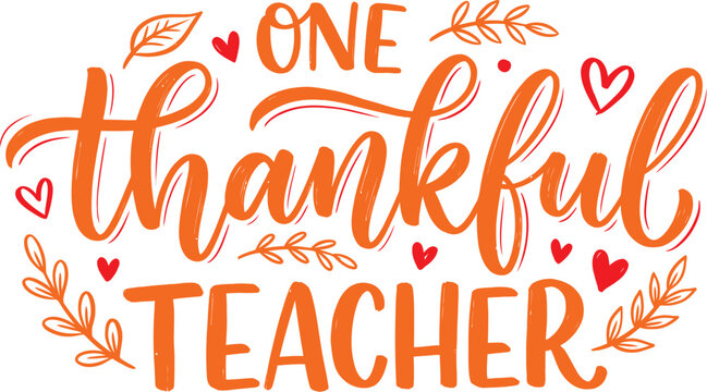 A stunning vector illustration beautifully conveys thankfulness for incredible educators ideal for thanksgiving festivities school functions or thoughtful presents expressing sincere appreciation and