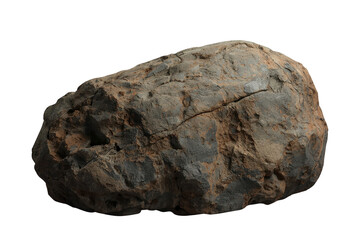 Fototapeta premium Large rugged dark natural stone with rough surface