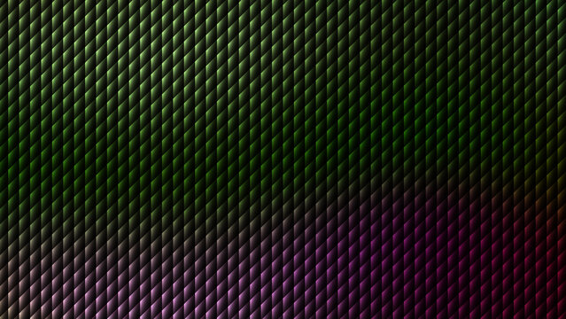 Abstract geometric dark green and magenta textured pattern background with glowing metallic reflections for modern digital art projects, futuristic sci-fi graphic design concepts and web layouts