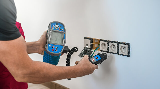 Revision of electrical circuits using multifunction tester. Initial verification and periodic inspection and testing of electrical installations.