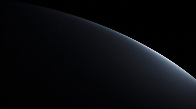 Curvature of Planet Atmosphere in Dark Outer Space