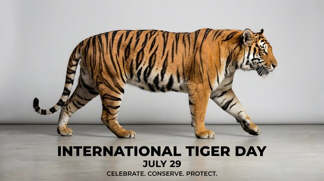 tiger on a white background