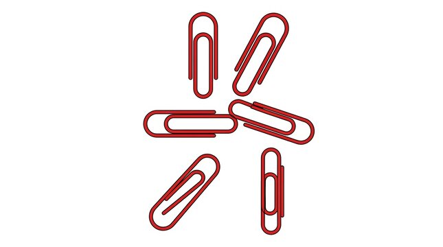 red paper clips