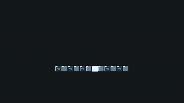 Pixel art blocks fall, snap into a complete platform, and then fully disassemble sequentially by flying back up, creating a retro game-inspired loading construction sequence. Seamless 4K animation wit