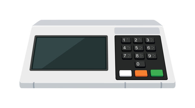 Electronic Voting Machine with Screen and Keypad