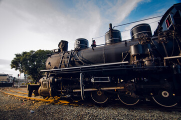 old steam locomotive in the countryside © carlos