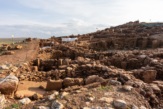 Karahan Tepe Neolithic archaeological site in Sanliurfa, Turkiye