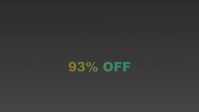 Bright digital sale discount ninety three percent off text