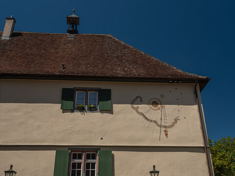 Cadran solaire &agrave; l'abbaye Sainte-Marie de Mittelzell