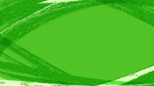 Abstract Green Painted Brush Strokes 4K