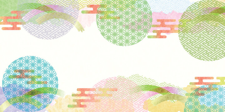Elegant Japanese Style Abstract Pattern Background