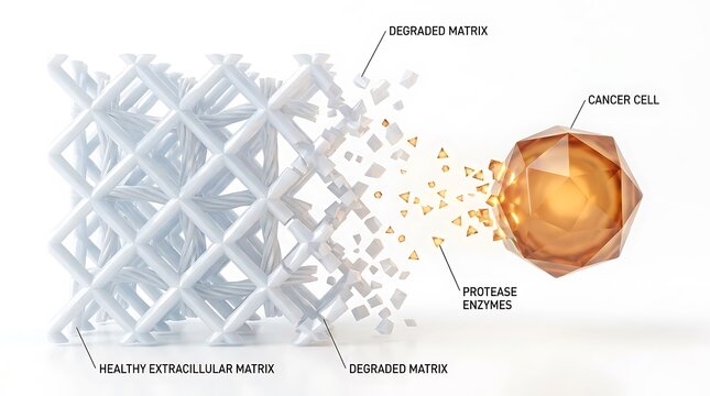 Diagram of trabecular bone scaffold lattice structure and osteocyte cell biology