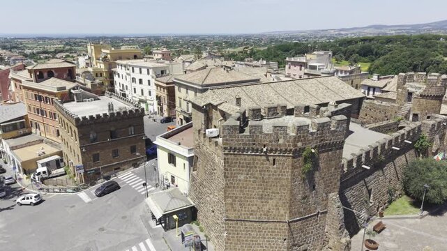 Cerveteri, Lazio, Italy, aerial drone view