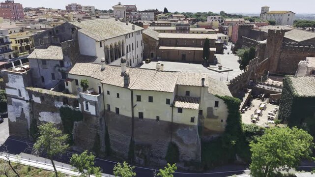 Cerveteri, Lazio, Italy, aerial drone view