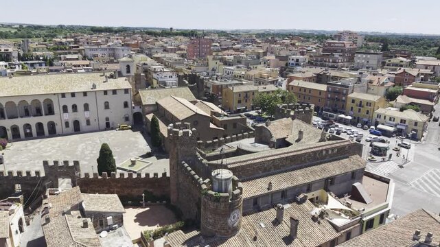 Cerveteri, Lazio, Italy, aerial drone view