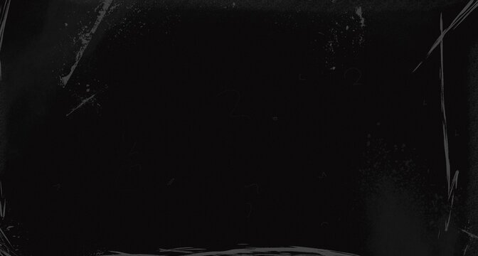 Film Grain Texture Overlay, Black Dusty Background with Hair Fibers and Scratches for Vintage Photo Editing