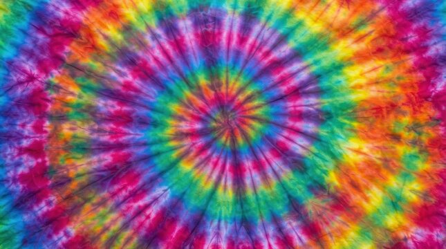 Colorful tie dye spiral pattern background