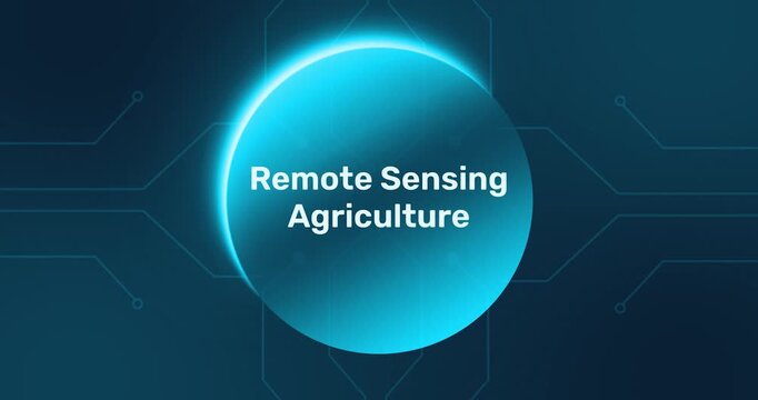 Remote Sensing Agriculture - technology minimalist background