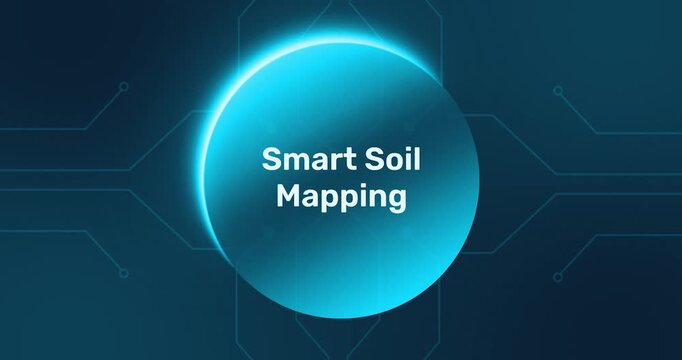 Smart Soil Mapping - technology minimalist background
