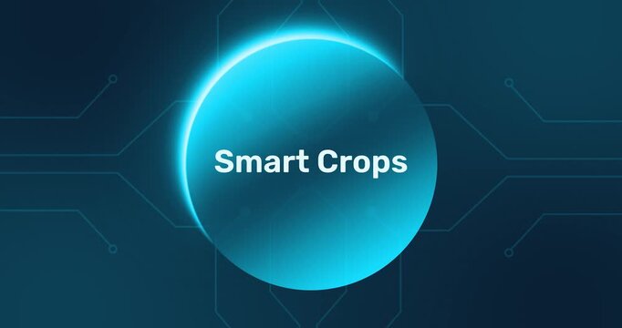 Smart Crops - technology minimalist background