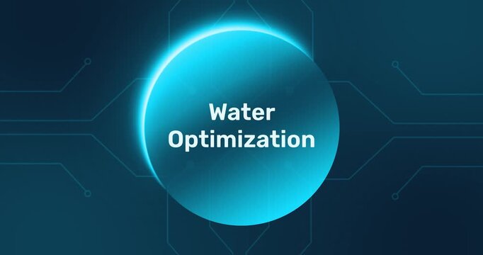 Water Optimization - technology minimalist background