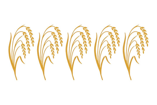 Icono de espigas de trigo doradas