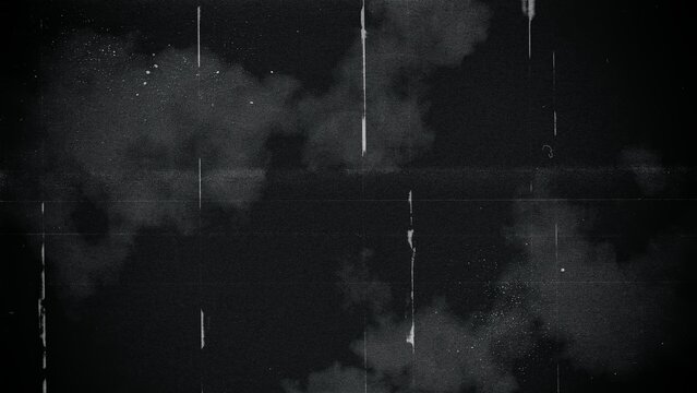 Dusty black film grain texture overlay with white scratches and specks across a dark grunge surface