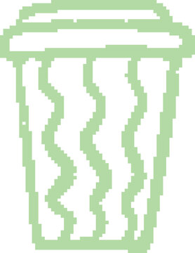 Trash Can Dithered Icon