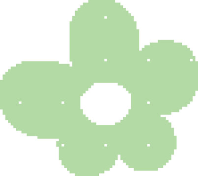 Flower Dithered Pixel Element