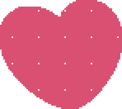 Heart Pixel Dithered Shape