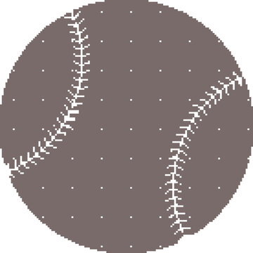 Baseball Dithered Icon