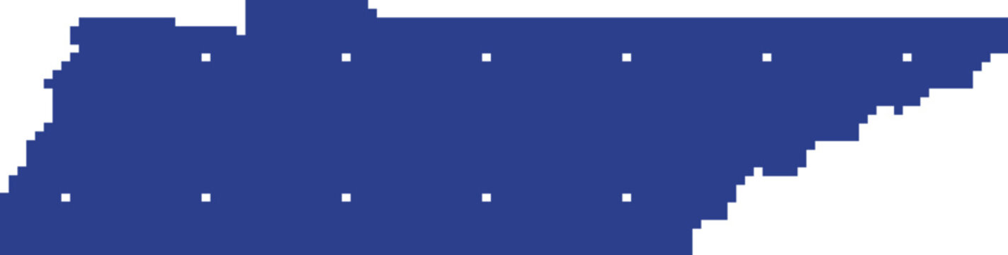 tennessee Map Dithered Pixel