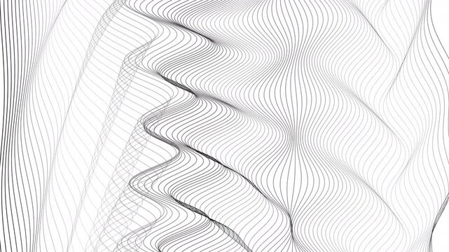 Animated abstract particle background featuring dynamic wave motion, flowing geometric distortion, and futuristic depth. Ideal for motion graphics, technology visuals, and digital displays.