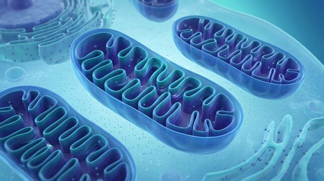 Mitochondria cellular organelles showing inner membrane cristae structure with mitochondria organelle membrane cellular microbiology microscopic structure biochemistry metabolism respiration