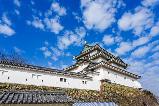 青空と和歌山城 和歌山県和歌山市