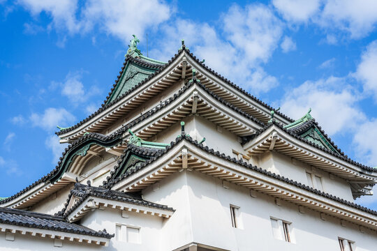 青空と和歌山城 和歌山県和歌山市