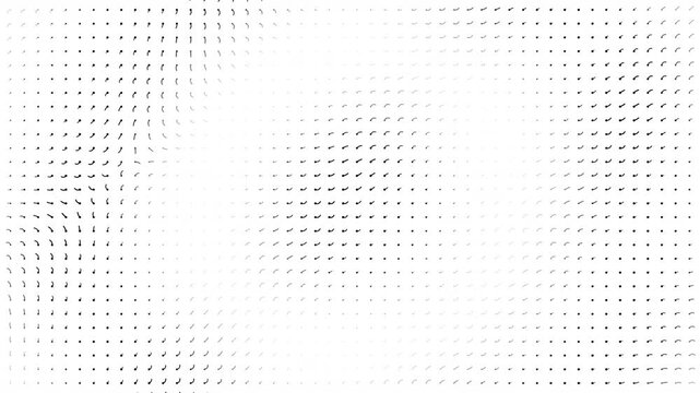 Animated abstract particle background featuring dynamic wave motion, flowing geometric distortion, and futuristic depth. Ideal for motion graphics, technology visuals, and digital displays.
