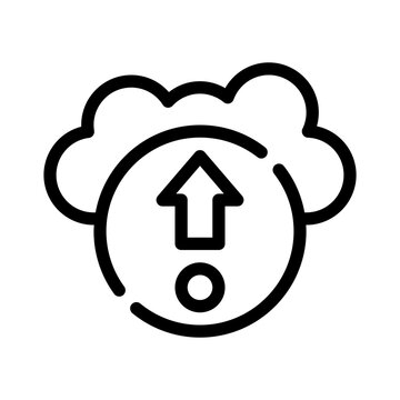 cloudupload line icon