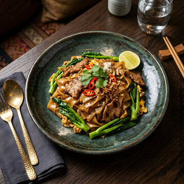 Pad see ew noodle bowl