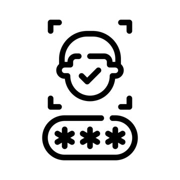 faceid line icon