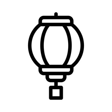 lantern line icon