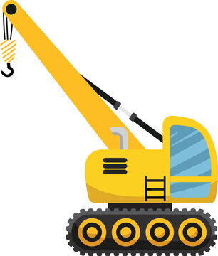 PrintLong Reach Excavator with Lifting Hook for Construction Work