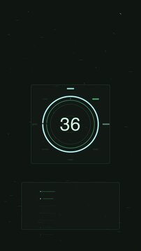 Vertical mobile background trust score indicator seamless loop