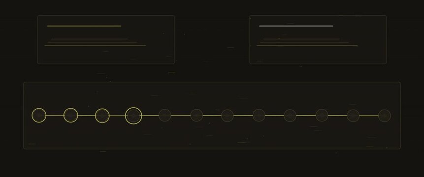 Cinematic widescreen provenance timeline anamorphic seamless loop